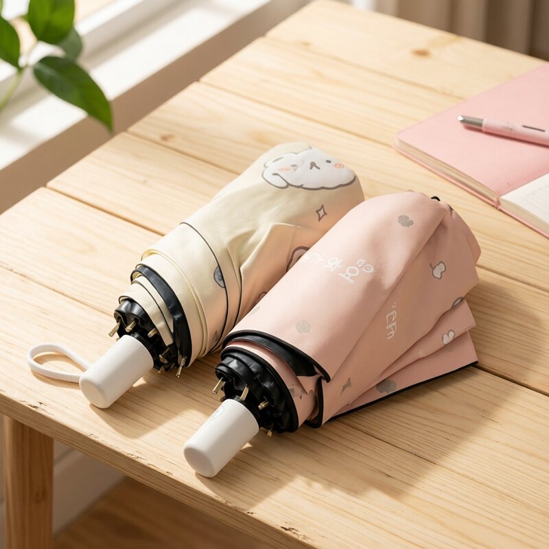 全自动雨伞女晴雨两用折叠儿童小学生可爱遮阳防晒防紫外线太阳伞