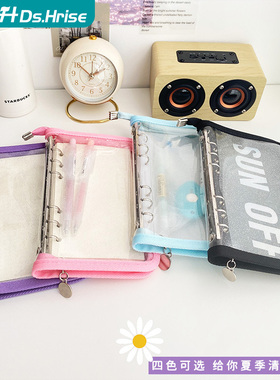 和日升A6活页外壳多功能相册活页内册收纳大容量透明软皮拍立得3寸相册本收纳册四宫格A5多色高颜值手账本