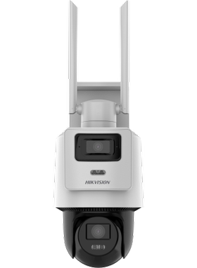 海康威视3寸双摄400万4G白光全彩PoE球机DS-2DE3Q144MY-TE/GL2