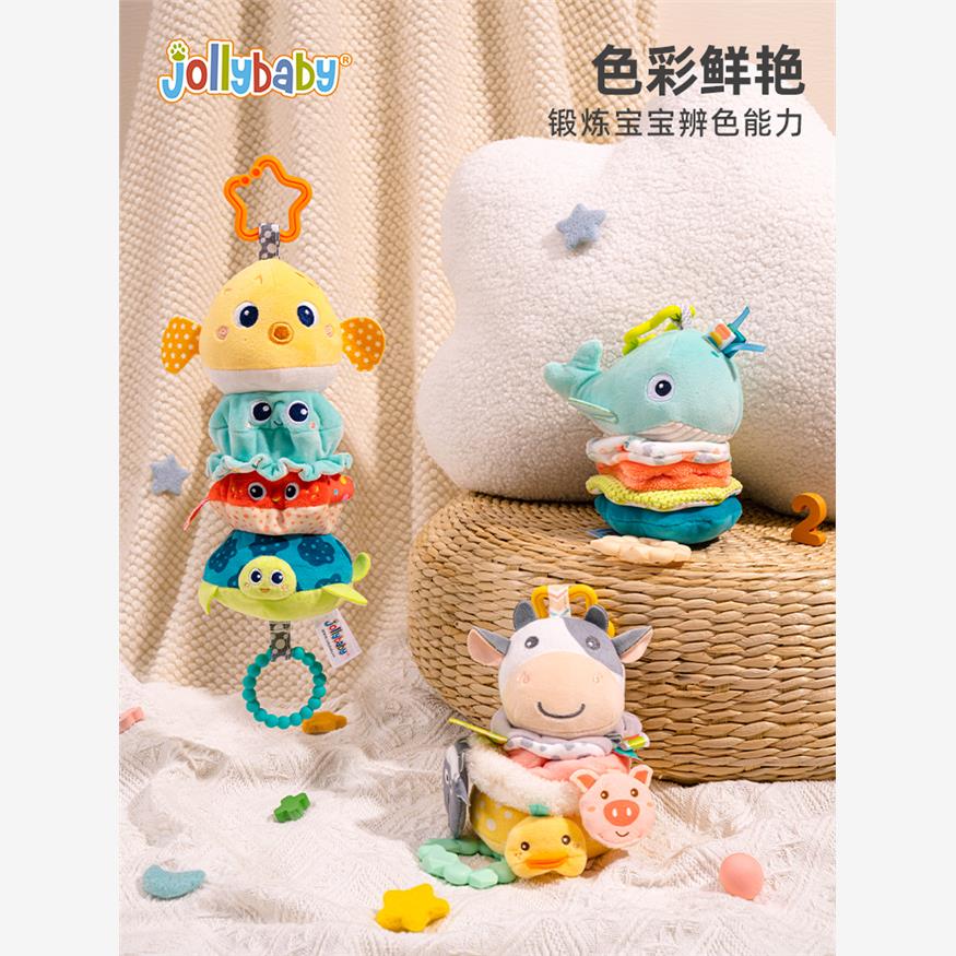 jollyba婴儿叠叠乐音乐拉
