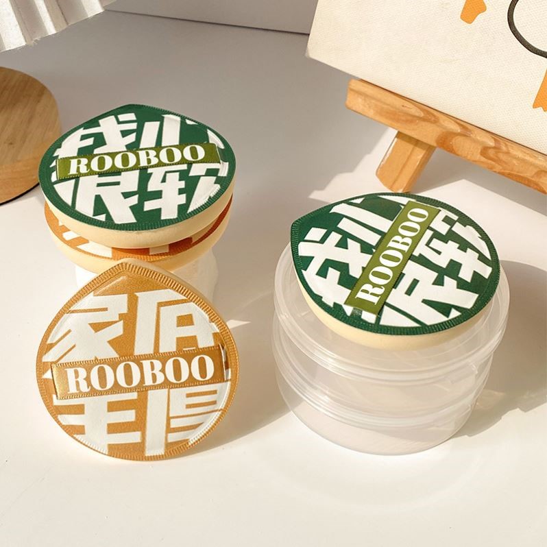 ROOBOO棉花糖100分气垫粉扑粉底液专用超大不吃粉干湿两用推荐超