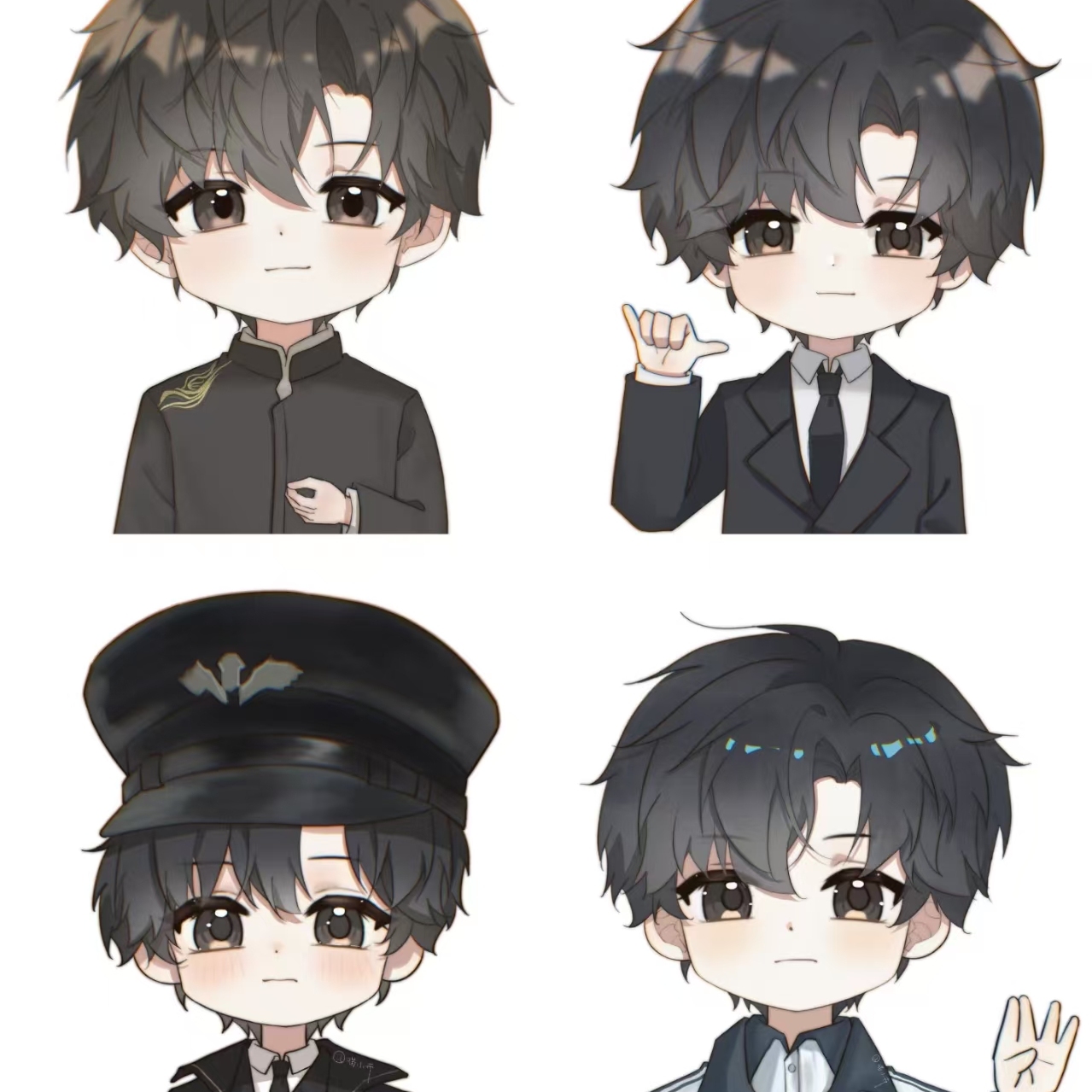 未定事件周边同人自制高颜值Q版顾时夜拍立得三寸直角哑膜LOMO卡