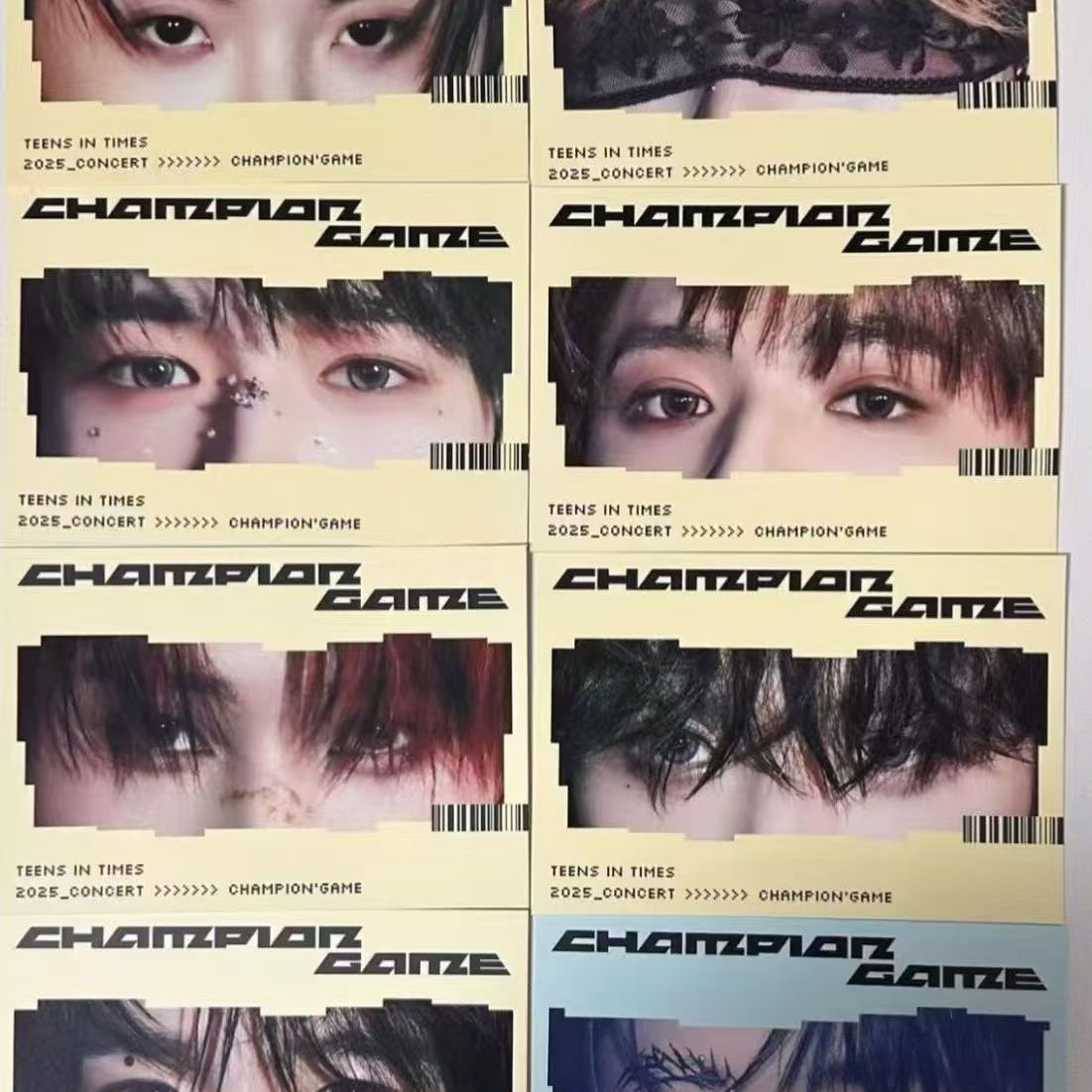 时代少年团周边饭制眼睛条小卡上海场周边小卡收藏粉丝摆件小礼物