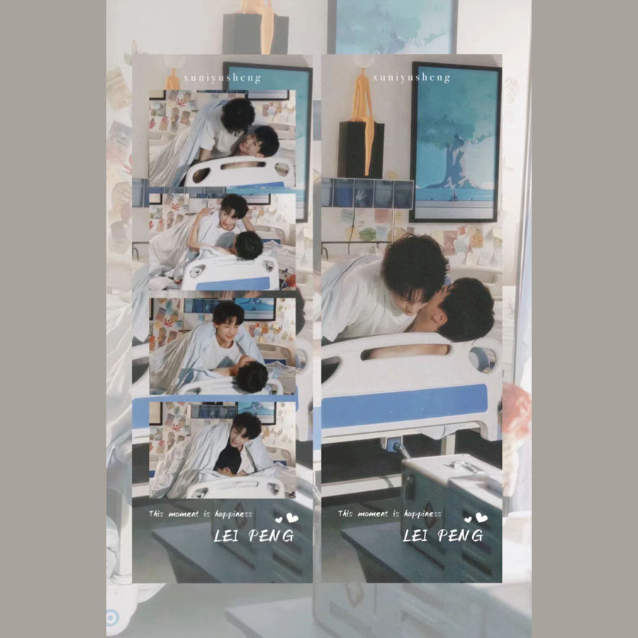 新款雷朋周边田栩宁梓渝人生四宫格拍照装饰高颜值雷朋送朋友书签