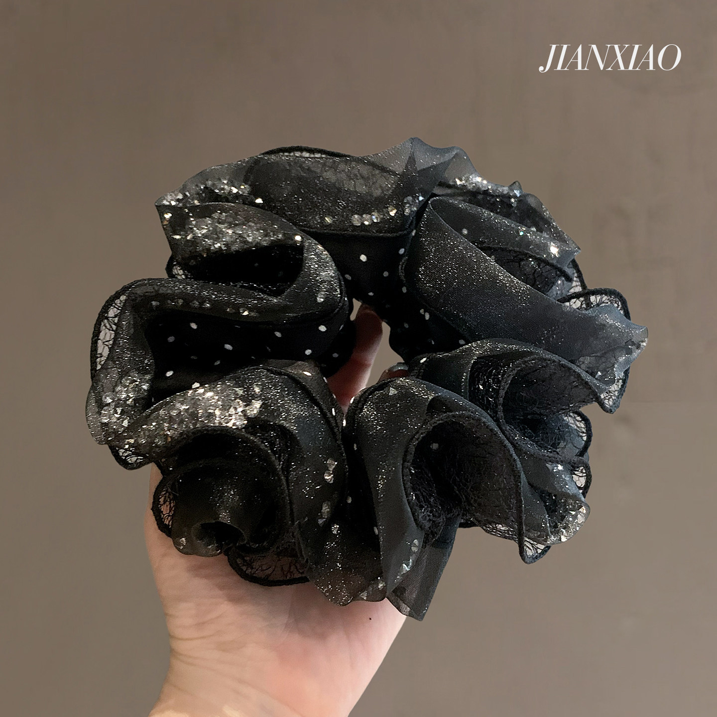 复古高级感欧根纱水钻发圈精致轻奢闪耀肥肠圈名媛风弹力新款发饰,饰品/流行首饰/时尚饰品新,发饰,淘宝优惠券,粉丝福利购,淘宝优惠卷