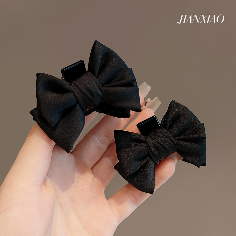 简晓抓夹布韩系蝴蝶结顶夹