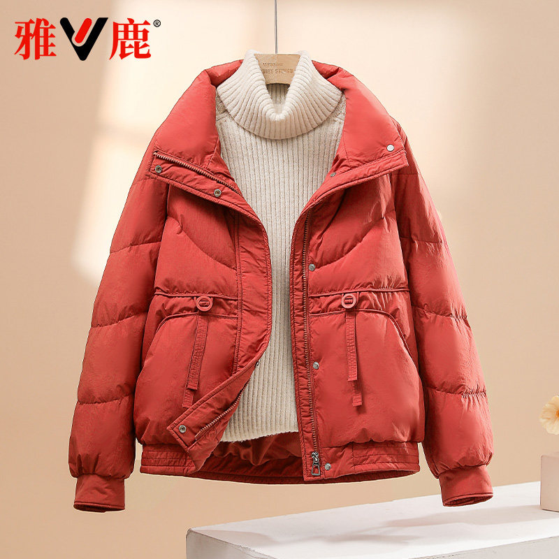 保暖短款轻薄羽绒服百搭立领