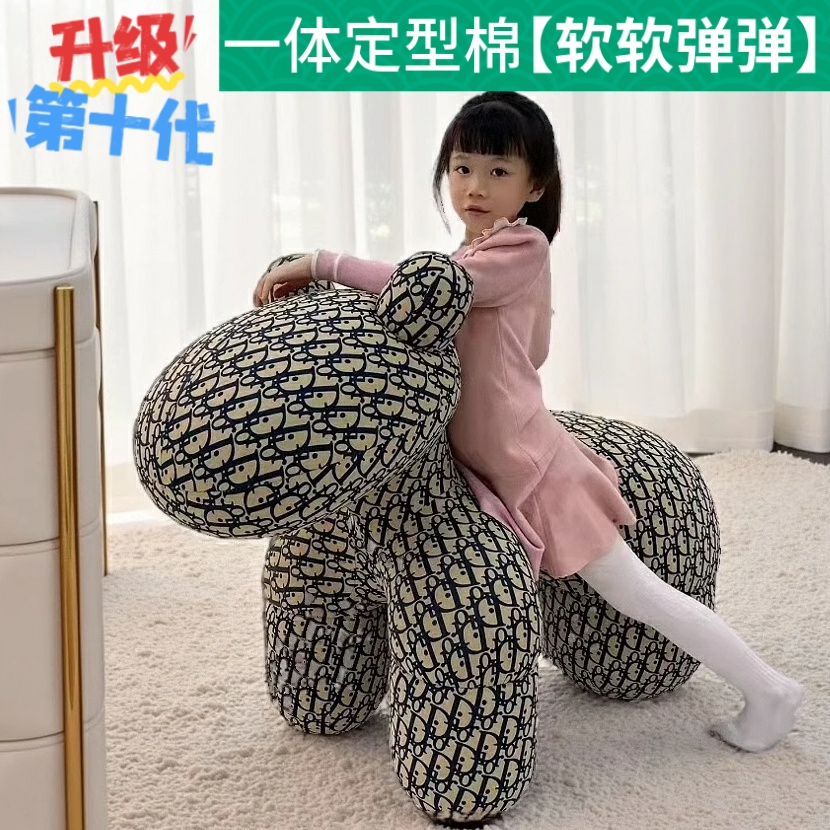 网红小马椅子动物座椅装饰摆件