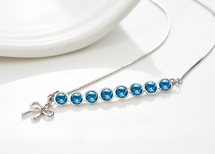 首饰饰品洛套链项链欧美纯饰品施华S925银元素水晶吊坠厂家