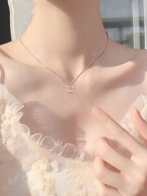 链防锁骨洛世奇元素纯银轻奢简约过敏采用老鼠头项施华ins925链女