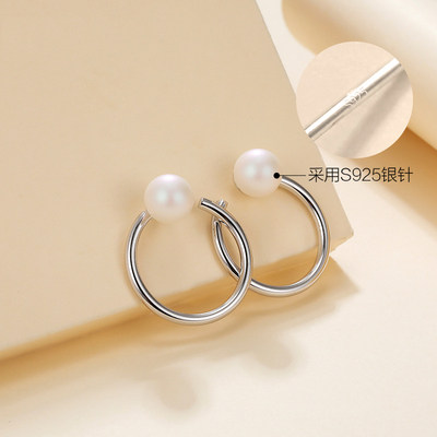 新款元素潮纯银施华夏天女耳饰耳钉2019光圈采用洛世奇耳环简约