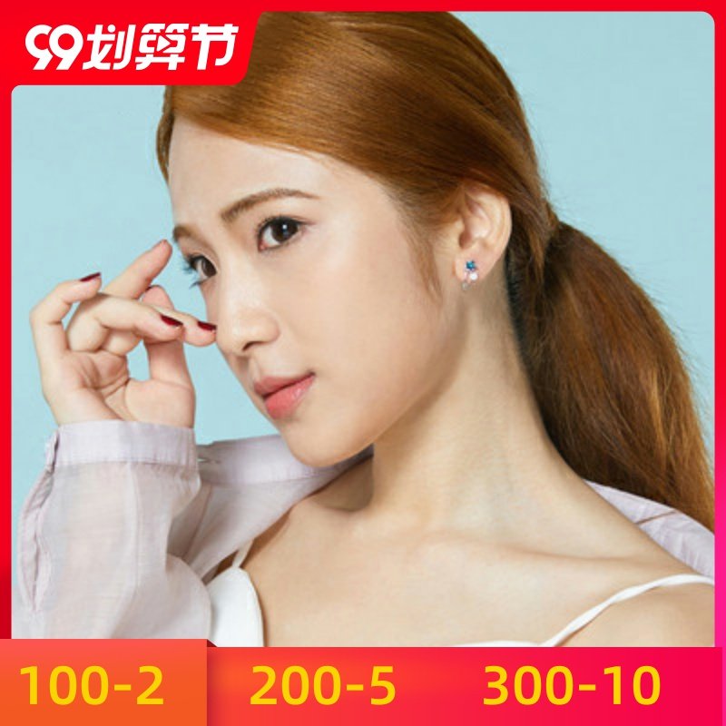 感女纯2020年耳饰星星高级耳环施华耳钉新款潮洛世采用银耳坠奇素
