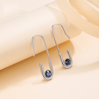 洛世奇新款潮采用气质施华耳坠设计感网红耳环女个性元素2019耳饰