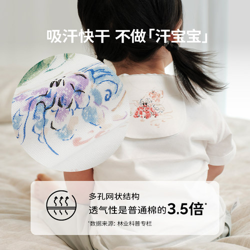 宝宝cutelife竹棉吸汗巾