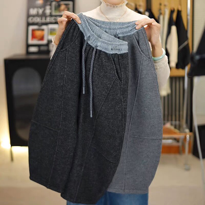 男童加绒弯刀裤秋冬2025新款儿童百搭裤子韩版男孩休闲阔腿裤洋气