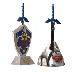 塞尔达盾牌摆件大师之剑挂件卡通游戏周边手办收藏礼物16CM未开刃