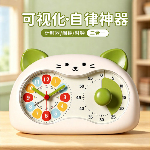 可视化闹钟计时器小学生自律神器