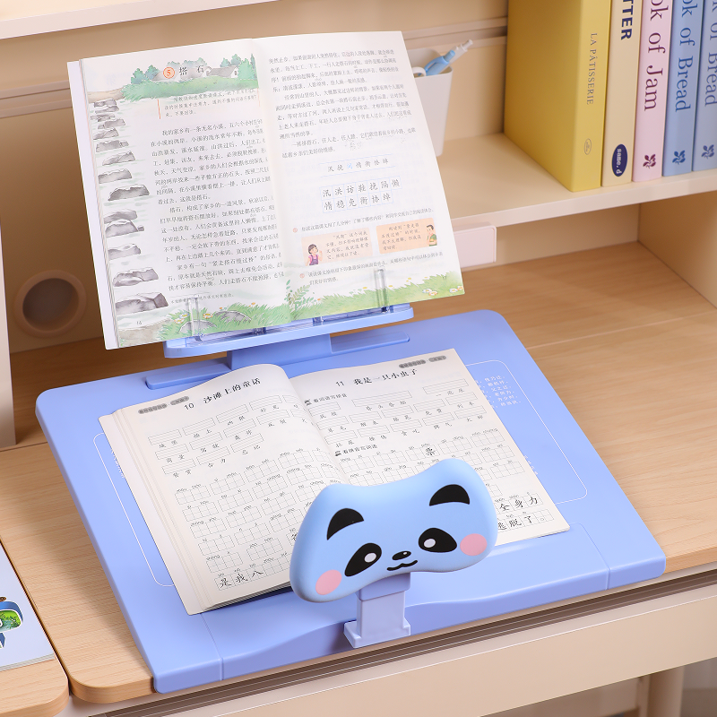小学生坐姿矫正器阅读架儿童书桌写字姿势防驼背防低头神器学习写作业纠正器桌面款视力保护器防近视支架护眼