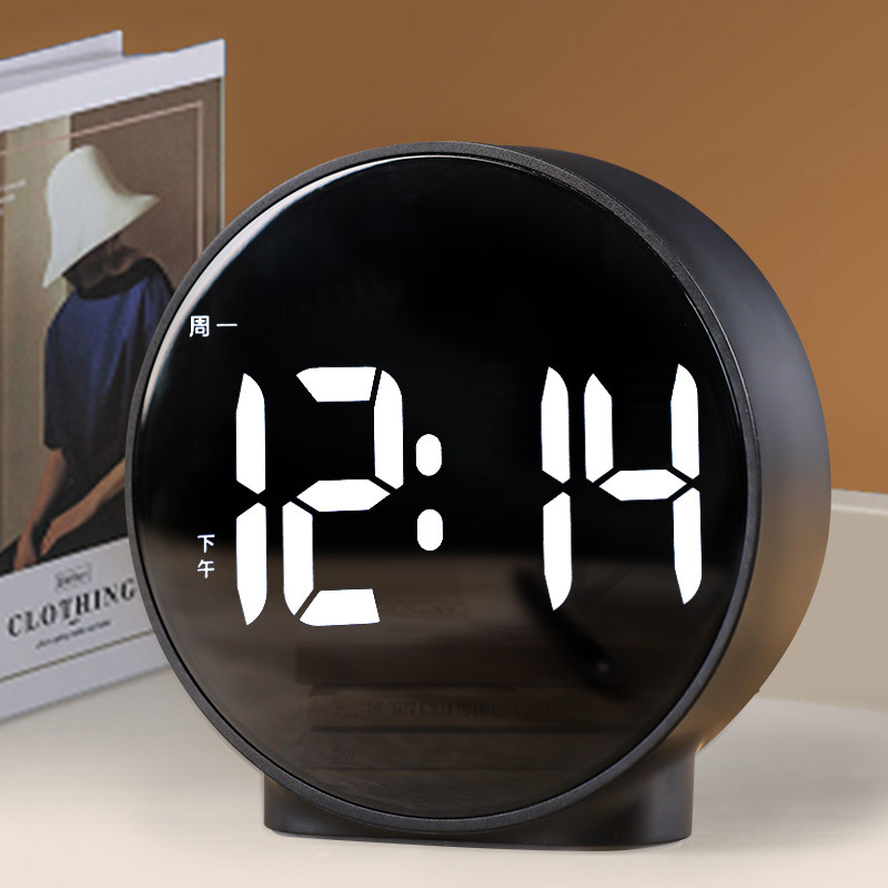 智能LED闹钟儿童电子起床神器夜光款学生时间闹铃时钟2025新款