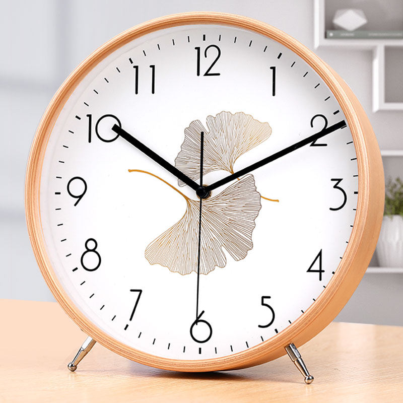 实木座钟客厅家用台式摆放钟表时钟桌面摆钟台钟时尚坐钟大号摆件