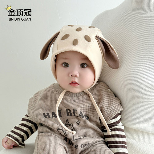 婴儿帽子春秋季护耳帽