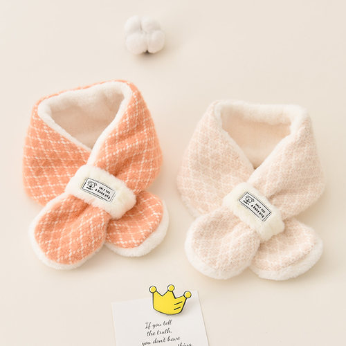 秋冬季儿童围巾保暖宝宝毛绒可爱