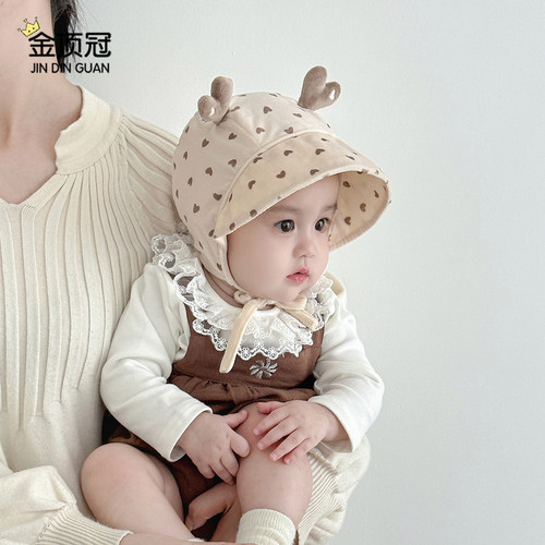 春秋款小月龄遮阳帽护耳帽