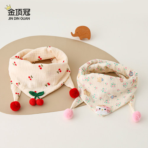 婴儿围巾秋冬款保暖防风