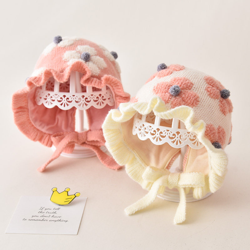 婴儿帽子秋冬季女宝宝可爱超萌冬款女婴公主帽女童护耳儿童毛线帽,童装/婴儿装/亲子装,帽子,淘宝优惠券,粉丝福利购,淘宝优惠卷