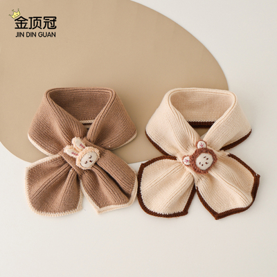 宝宝围巾秋冬季女婴儿保暖围脖