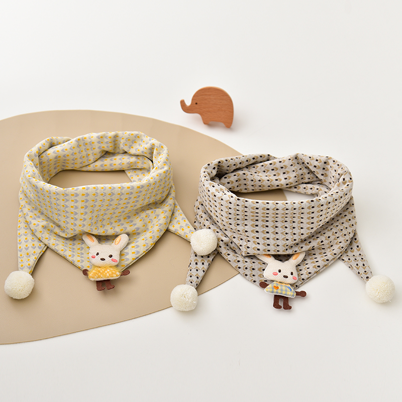 儿童三角围巾加绒加厚秋冬男女童宝宝0-8岁防风保暖围脖婴儿脖套