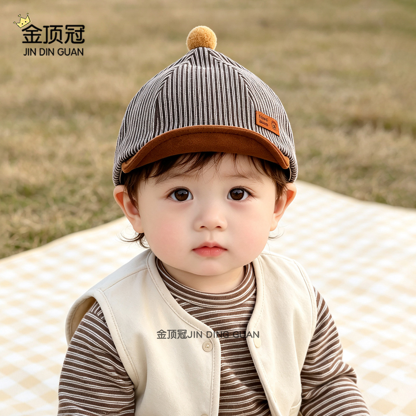 婴儿童防晒帽外出男童女童图片