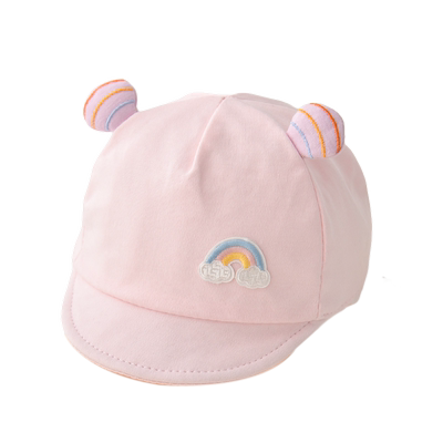 婴儿帽子2025春秋新款胎帽遮阳帽防晒帽鸭舌帽太阳帽宝宝新初生儿