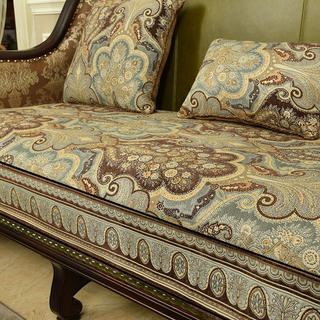 沙发垫欧式四季通用高级感高档奢华防滑美式家用布艺套罩坐垫定制