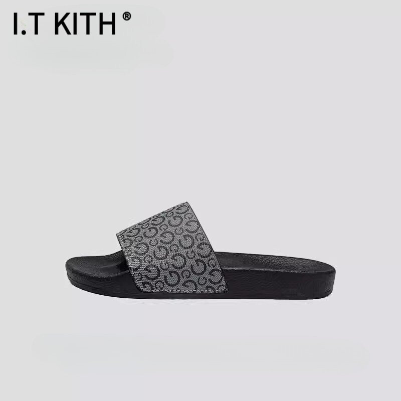 I.T KITH欧洲站拖鞋男款百搭外穿时尚软底一字拖防滑耐磨户外