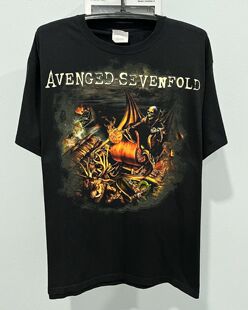 Sevenfold七级炼狱Chrismas短袖 美式 古着vintage Avenged T恤经典