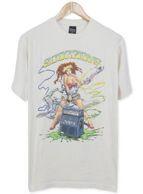 美式古着Vintage 蝎子乐队Scorpions00s短袖tattoo老墨西哥风格