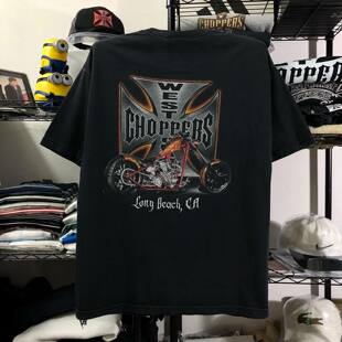 质感硬挺 T恤tattoo老墨西哥风格 美式 古着Vintage怀旧颓废风短袖