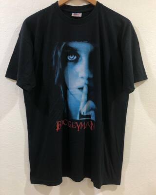 美式古着Vintage boogeyman乐队暗黑系酷飒风大码短袖街头T恤潮牌