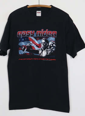 美式古着Vintag 高级感重磅短袖潮牌T恤宽松休闲Easy Rider Shirt