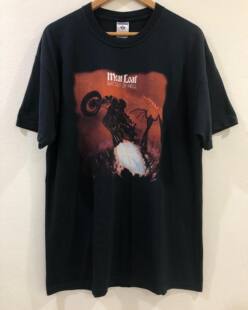 Jim Steinman和肉卷的音乐专辑地狱蝙蝠 美式古着Vintage短袖 T恤