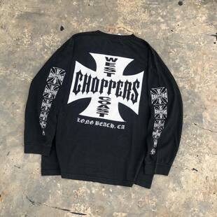 美式古着Vintage超火长袖T恤高级感上衣潮牌古着感欧美ins风休闲