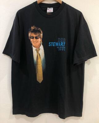 美式古着Vintage复古罗德 斯图尔特 Rod Stewart潮牌情侣宽松T恤