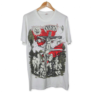 美式古着vintage Ozzy Osbourne奥齐奥斯本摇滚重金属短袖T恤tee