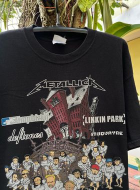 美式古着vintage Summer​ Sanitarium夏日疗养院巡演复古风短袖