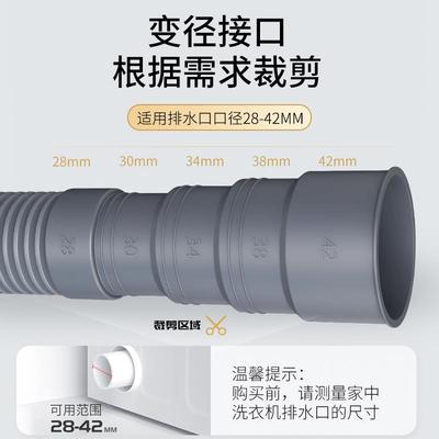 全自动洗衣机排水管出地