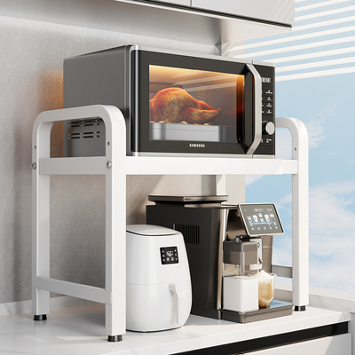 微波炉架子置物架厨房台面烤箱双层家用多功能电R饭锅多层收纳支