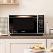 格兰仕微波炉家用变频平板式 不x锈钢内胆光波炉微蒸烤箱一体机R6B