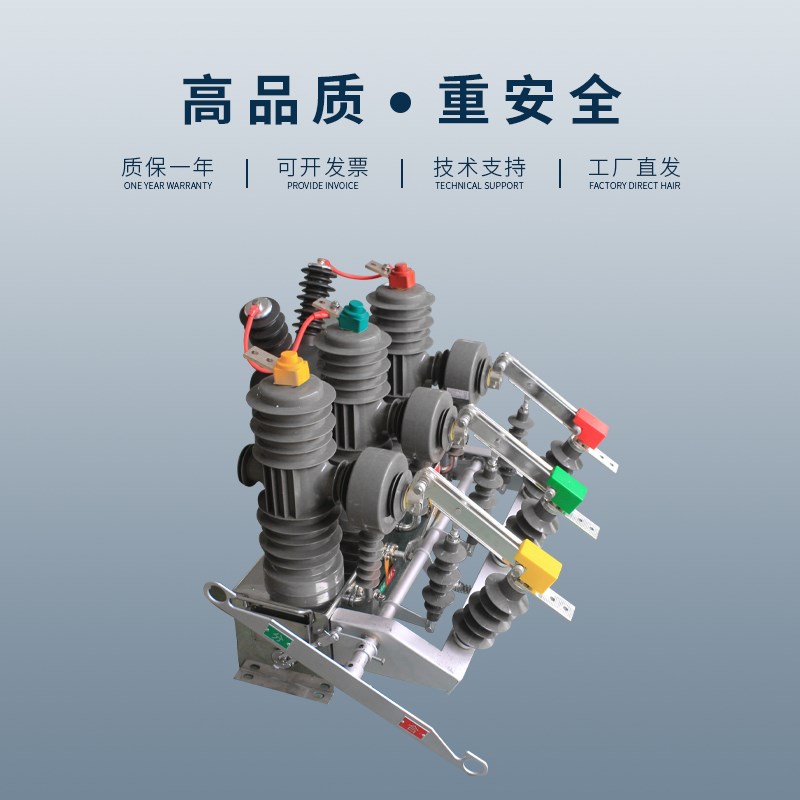 ZW43-12g/T630A户外柱上真空断路器手动分闸带隔离智能带计量一体