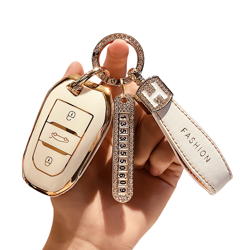 东风标致408钥匙套308s壳4008扣3008包2008女508l汽车5008标志301